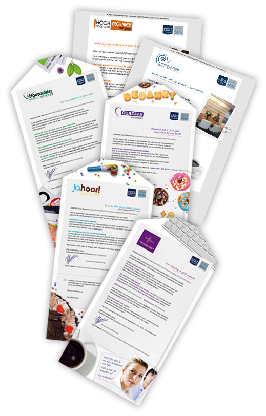 brieven op maat audiciens